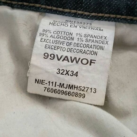 Wrangler Straight Relaxed Fit Mens Jeans Size 32 x 34 - Picture 5 of 5